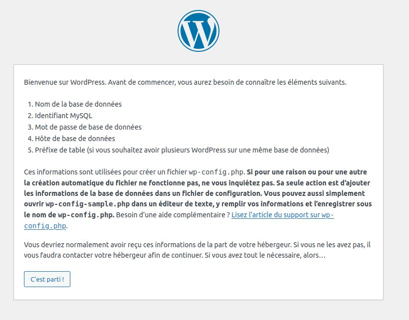 HemeraMediaConseil - Tutoriel WordPress - Installation (étape 2)