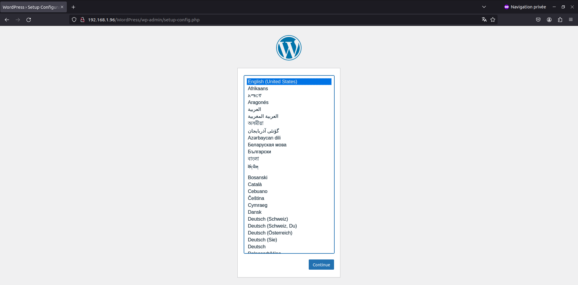 HemeraMediaConseil - Tutoriel WordPress - Lancement installation