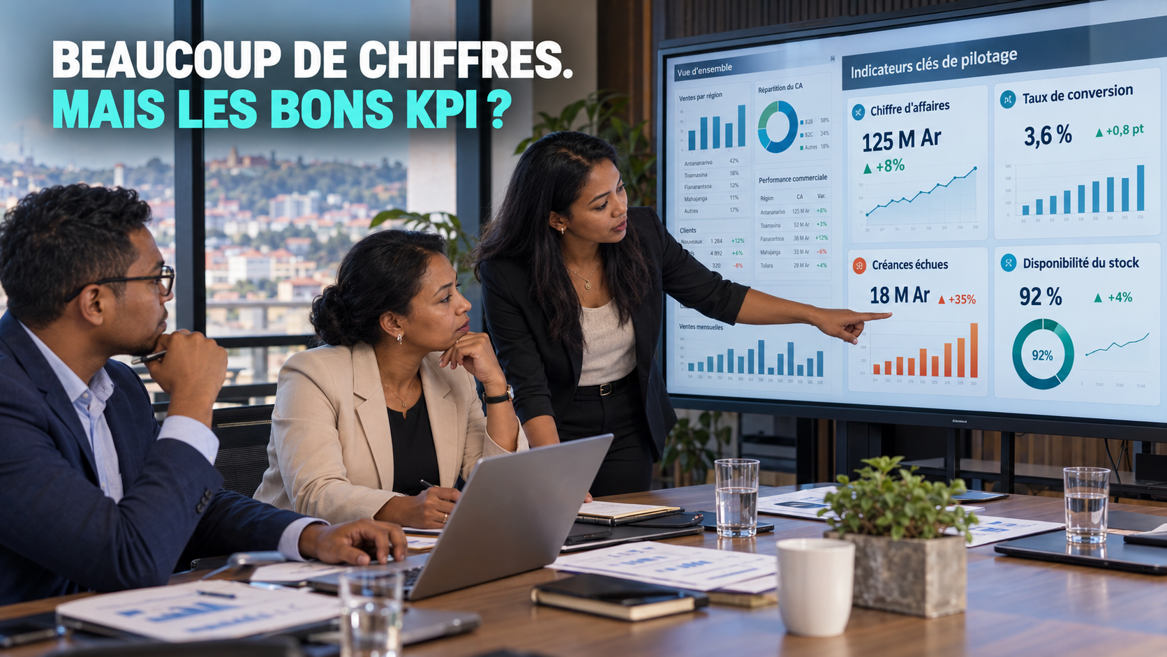  Analyse des KPI et indicateurs de performance sur un tableau de bord pour piloter une entreprise à Madagascar